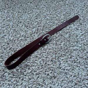 Urban Outfitters Black Belt with Silver Buckle